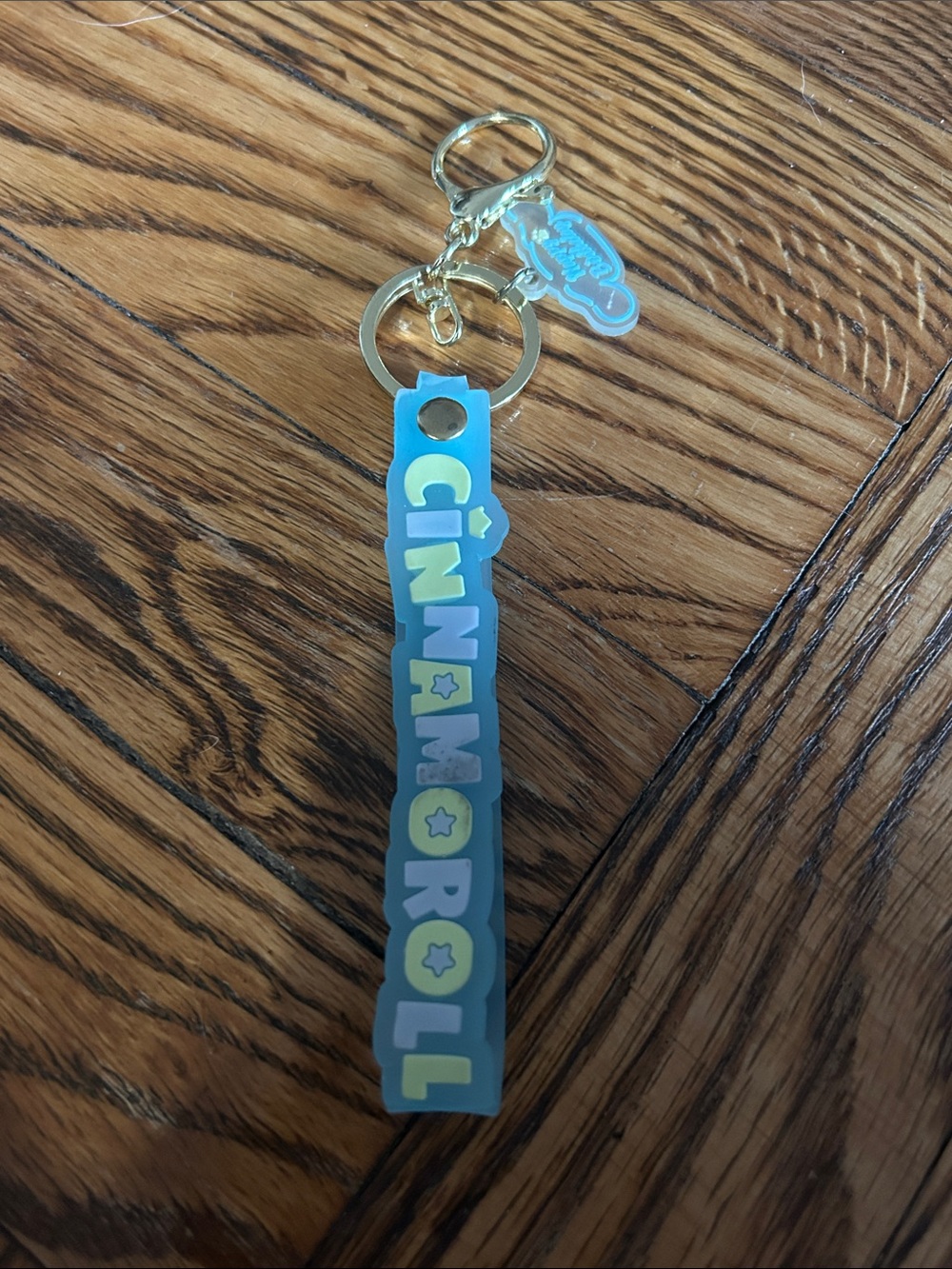 Cinnamoroll Blue Silicone Keychain Strap by